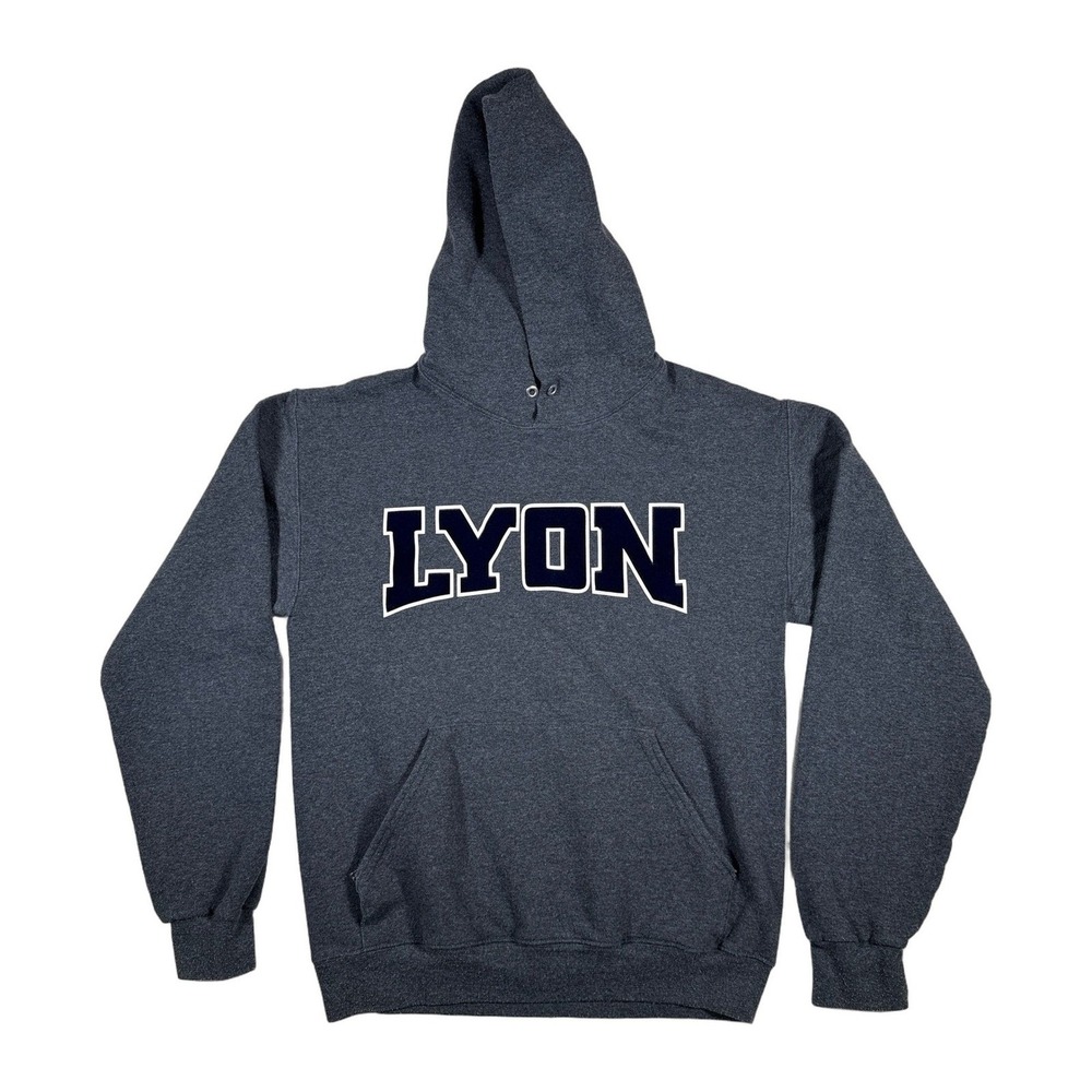 Lyon Hoodie Dark‎ Gray Pullover Athletic Comfort Size M Mens